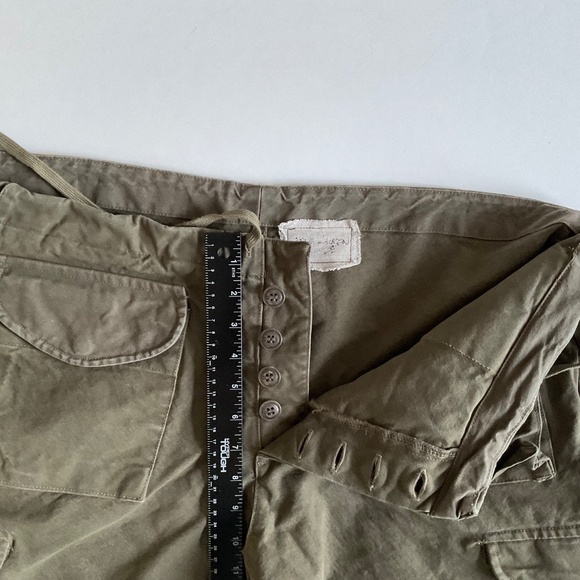 Greg Lauren Army Jacket Shorts XL- 4 Army Green Tent Cargo Tactical Durable - Picture 13 of 13